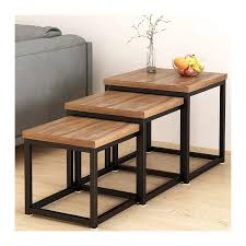 Made of veneers, wood and engineered wood. Style Well S Barry Solid Wood Set Of Three Tables In Rustic Finish Amazon In Furniture