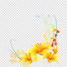 318,004 transparent png illustrations and cipart matching flower. Download Yellow Vector Clipart Floral Design Flower Photography Yellow Flowers Transparent Corner Png Image With No Background Pngkey Com