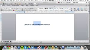 On the home tab, click superscript. Superscript And Subscript In Microsoft Word For Mac 2011 Youtube