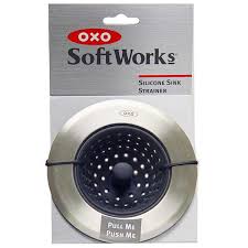 oxo good grips silicone sink strainer