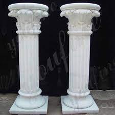If earlier the columns in the interior were used only for practical purposes, as the basis for the ceiling, today… White Marble Greek Column Corinthian Order Round Fluted Wedding Columns For Sale Mokk 149 You Fine Sculpture