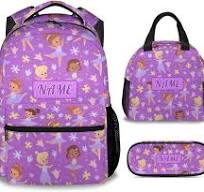 Mochila de baile para niñas, lindas mochilas de baile para la escuela,  bolsa de libros para amantes de la danza, 2-4Color, Talla única, Mochilas  ...