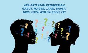 Apa Arti Atau Pengertian Gabut Mager Japri Baper Gws Otw Woles Kepo Fyi Penulis Cilik Tulisan