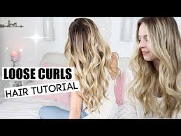 Thanks to their length, the ringlets will have a lot of bounce, therefore, a lot of volume. Loose Curls Hair Tutorial How To Get Big Voluminous Loose Curls Hairstyle Youtube
