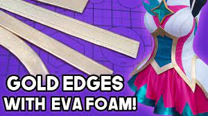Adding gold trim to cosplay