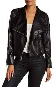 Bcbgeneration Missy Wing Collar Faux Leather Jacket Faux Leather Jackets Leather Jacket Wing Collar
