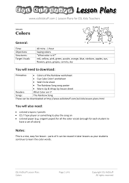 Colors Esl Kidstuff