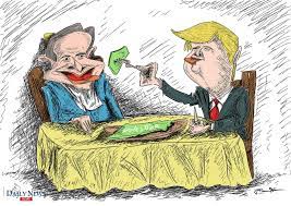 I think it is quite accurate in depicting how both of the vile. In Cartoon Trump And Netanyahu Daily News Egypt