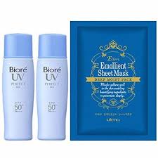 Kao biore uv bright white perfect face milk sunblock sunscreen lotion spf50 30ml. Kao Biore Smooth Uv Perfect Milk Spf 50 Pa 40 Ml Sunscreen For Face And Body Set Of 2 With Emollient Facial Sheet