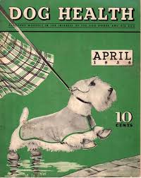 vintage dog health magazine april 1936 sealyham terrier cover sealyham terrier vintage dog dog clicker training