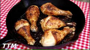 How to grill chicken in a cast iron skillet. How To Bake The Best Chicken Legs In A Cast Iron Skillet Easy Cooking Youtube