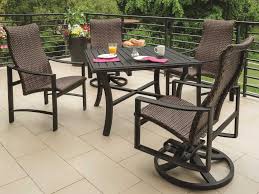 Tropitone Kenzo Woven Dining Set In 2020 Outdoor Furniture Sets Tropitone Woven Dining Chairs