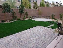 Az Landscapes Backyards Ideas Small Backyards Pavers Arizona Pavers Backyard Arizona Backyard Landscaping Turf Backyard