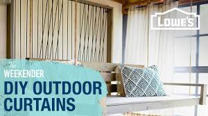 Araceli finds 4 drop cloths at lowes that she ingeniously decides to use as outdoor. Diy Outdoor Curtains Youtube