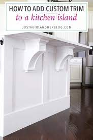 The transformed it into a big, beautiful, open home now that is just begging for some shanty furniture! How To Add Custom Trim To A Kitchen Island Abby Lawson