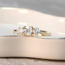 2020 popular 1 trends in jewelry & accessories, cellphones & telecommunications with 3 stone diamond gold ring and 1. Three Stone Diamond Ring In 14k Yellow Gold Shane Co