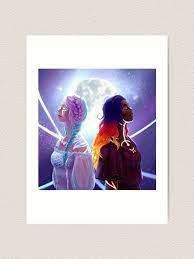 Thank you so much, mikayla, for bringing her. Ayla Und Umbra Sso Fanart Kunstdruck Von Sallyhawklord Redbubble