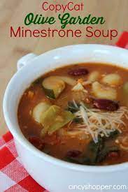 Copycat Olive Garden Minestrone Soup Recipe Recipes Minestrone Soup Recipe Olive Garden Minestrone Soup