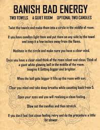 Banish Bad Energy Spell Book Of Shadows Page Bos Pages Real Witchcraft Spells 2 00 Banish Bad Buch Der Schatten Zauberspruche Bucher Wicca Zauberspruche