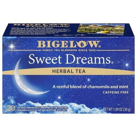 Sweet Dreams Herbal Tea - Case of 6 boxes- total of 120 tea bags – Bigelow  Tea