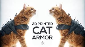 Printable wall art (digital download): Cat Armor By Printthatthing Thingiverse