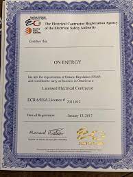 Certificates And Licenses On Energy