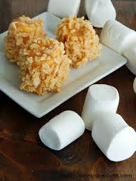 Rice Krispie Caramel Marshmallows Recipe Rice Krispies Mallow Cup Recipe Recipes With Marshmallows