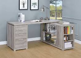 Great savings & free delivery / collection on many items. Yvette Gray D Computer Desk 801516 Coaster Furniture Office Desks Comfyco Furniture