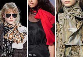Fall Winter 2020 2021 Accessory Trends Runway Jewelry Trends Fashion Trending Accessories Scarf Trends
