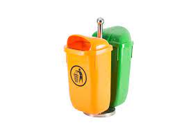 Standard Size Household Indoor Office Kitchen Restaurant 50l Double Wall Mounted Dustbin For Hotel Dustbin Outdoor Trash Cans Kitchen Waste Bin