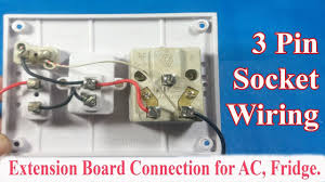 How To Make An Electrical Extension Board Connection For Ac Fridge Tv Extension Board Extensions Electricity