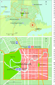 See wikipedia:2011 canterbury earthquake for details and news. Figure Christchurch New Zealand A Map Of The Christchurch Download Scientific Diagram