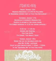 Wedding Welcome Bag Itinerary Template Note – appswop