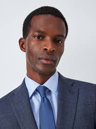 John Lewis Culford Regular Fit Check Wool Suit Jacket, Navy