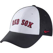 Men S Boston Red Sox Nike White Navy Vapor Performance Swoosh Flex Hat Red Sox Boston Red Sox Red Sox Cap