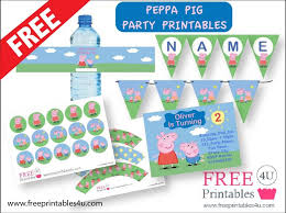 Peppa Pig Free Printables Freeprintables4u Com Peppa Pig Birthday Party Peppa Pig Party Pig Birthday Party