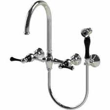 Kitchen faucets engineered for style and innovation. Rubinet 8xfm Flemish Wall Mount Kitchen Bridge Faucet With Hand Spray Qualitybath Com