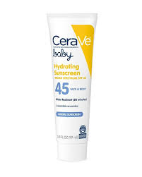 A sunscreen is a cream that protects your skin from the sun's rays, especially in hot. Baby Sunscreen Mineral Sunscreen Lotion Spf 45 Cerave