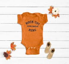 Free Mandarin Orange 4400 Rabbit Skins Mockups Baby Onesie Mockup Psd Free Psd Mockups In 2020 Mockup Free Psd Free Psd Mockups Templates Baby Fall Fashion