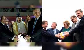 Hun har vært norges statsminister siden 16. Nordic Prime Ministers Troll Donald Trump S Infamous Orb Touching Norway Pm Erna Solberg Shares Picture On Facebook India Com