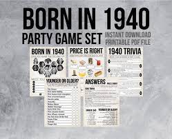 Buzzfeed editor keep up with the latest daily buzz with the buzzfeed daily newsletter! 80th Birthday Ideas Instant Download Trivia Printable Games 1941 Trivia Game 80th Birthday Party Games Price Is Right Birthday Game Party Games Paper Party Supplies Cospicon Com