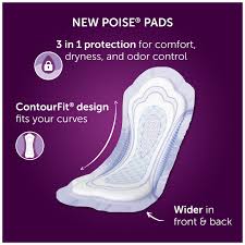 Poise Incontinence Pads Maximum Absorbency Regular 14 Ct