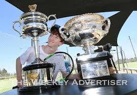 It was first awarded to fred perry at the. Australian Open Trophies Daphne And Norm On The Road To Stawell The Weekly Advertiser