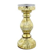 Find great deals on ebay for glass pillar candles holders. Gold Glass Pillar Candle Holder Tall Gold Candle Stick Church Candle Holder