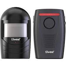 Outdoor motion sensors save electricity by only turning on when someone is outside. Tiiwee Driveway Alert Alarm Outdoor Pir Motion Sensor Chime Sound Battery Powered Black Amazon Co Uk Diy Tools