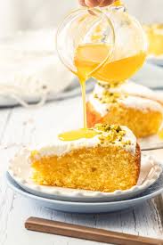 Pour the batter in the prepared tin, level it out and tap the tin. Greek Orange Semolina Cake With Orange Syrup Sugar Salt Magic