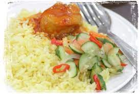 Panaskan minyak masak, minyak sapi dan planta dalam rice cooker. Resepi Nasi Planta Tanpa Susu Cair