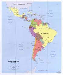 Latin america mapa