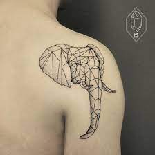 Image Result For Elephant Playing Trumpet Tattoo Stick And Poke Geometric Elephant Tattoo Geometric Tattoo Elephant Tattoo Design
