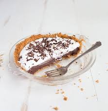 An oreo crust is filled with a thick eggless chocolate filling and topped with whipped cream! Chocolate Cream Pie Recipe With Graham Cracker Crust Dessert For Two
